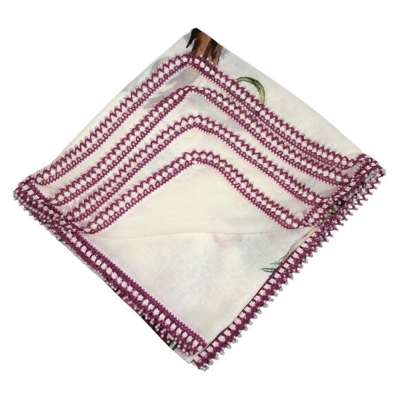 other Accessories - Tulbent Scarf Handmade Crochet Detailing NWOT